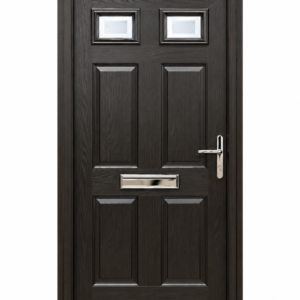 Lacquered MDF 6 Panel Door,Part Glazed