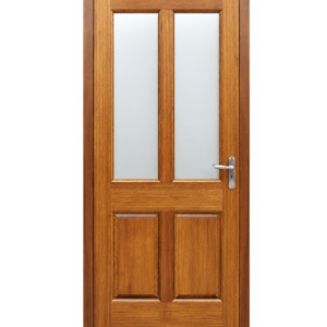 Mahogany 4 Panel Glazed Door